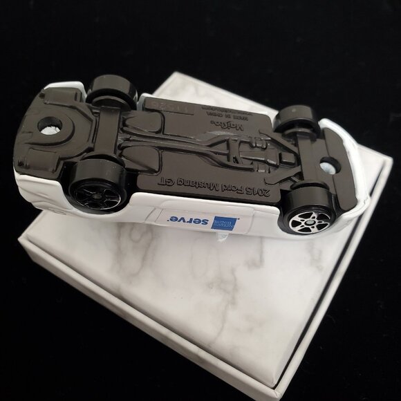 Maisto 2015 Ford Mustang GT Diecast Car White Jackson Hewitt Tax ServeLogo Promo - Picture 5 of 14